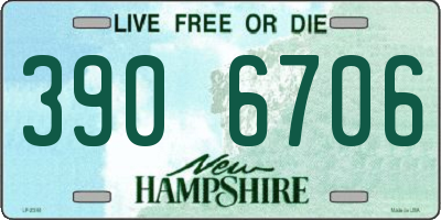 NH license plate 3906706