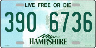NH license plate 3906736