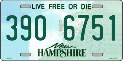 NH license plate 3906751
