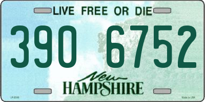 NH license plate 3906752