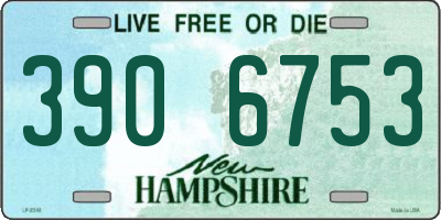 NH license plate 3906753