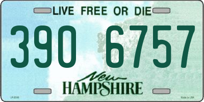 NH license plate 3906757