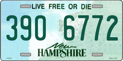 NH license plate 3906772