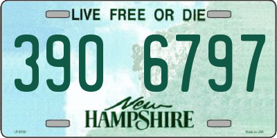 NH license plate 3906797