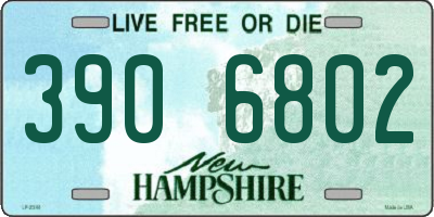 NH license plate 3906802