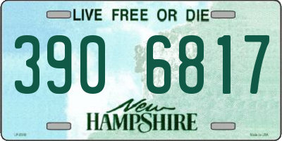 NH license plate 3906817