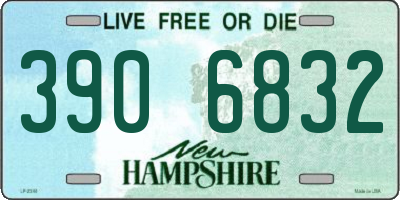 NH license plate 3906832