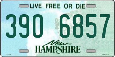 NH license plate 3906857
