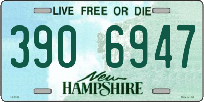 NH license plate 3906947