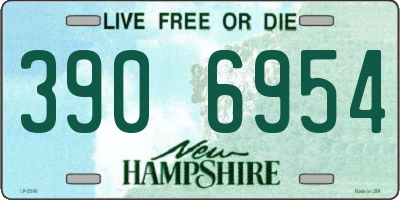 NH license plate 3906954
