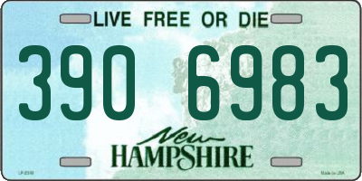 NH license plate 3906983