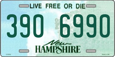 NH license plate 3906990