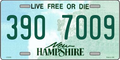 NH license plate 3907009