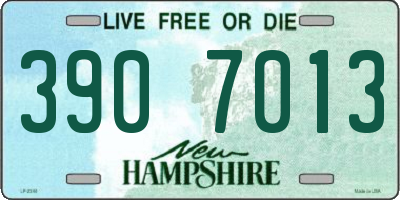 NH license plate 3907013