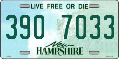 NH license plate 3907033