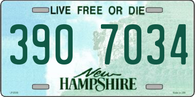 NH license plate 3907034