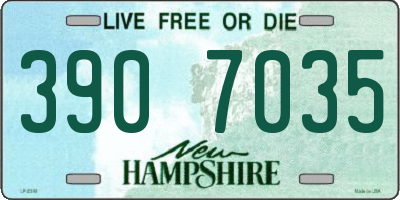 NH license plate 3907035