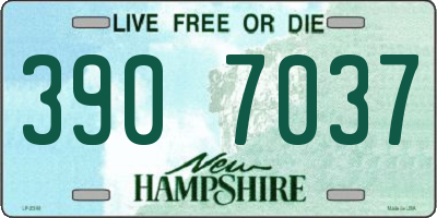 NH license plate 3907037