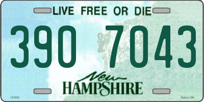 NH license plate 3907043