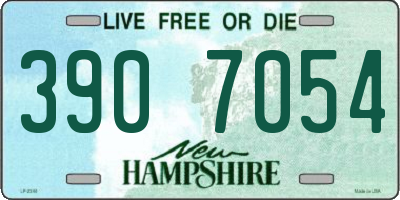 NH license plate 3907054