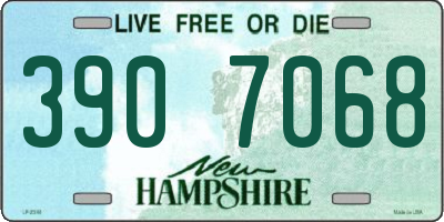 NH license plate 3907068