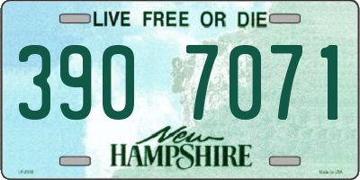 NH license plate 3907071