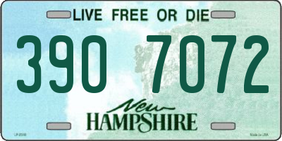NH license plate 3907072
