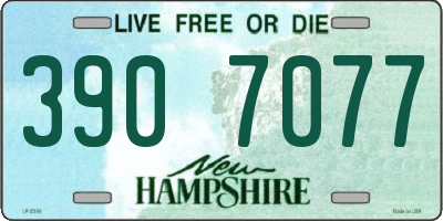 NH license plate 3907077