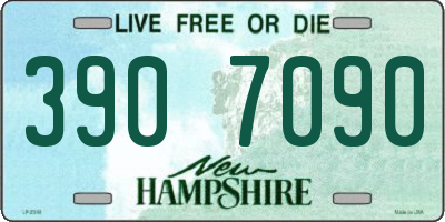 NH license plate 3907090