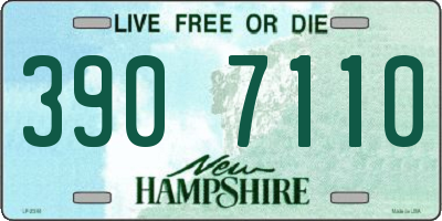 NH license plate 3907110