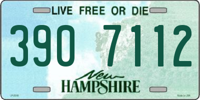 NH license plate 3907112
