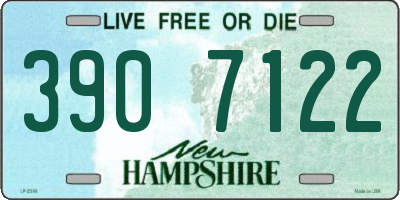 NH license plate 3907122