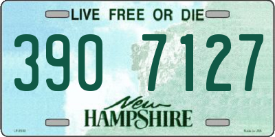 NH license plate 3907127