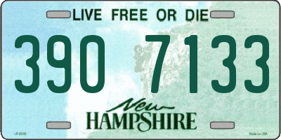 NH license plate 3907133