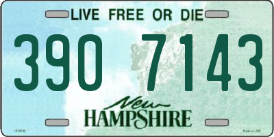 NH license plate 3907143