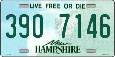 NH license plate 3907146