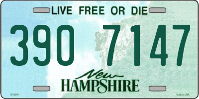NH license plate 3907147