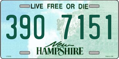 NH license plate 3907151