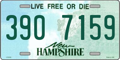 NH license plate 3907159