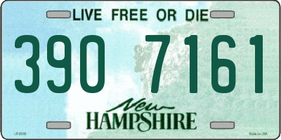 NH license plate 3907161