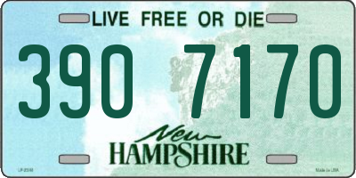 NH license plate 3907170