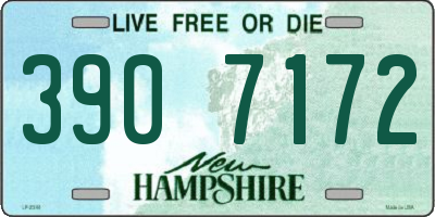 NH license plate 3907172