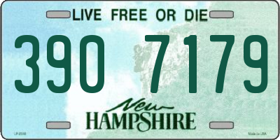 NH license plate 3907179