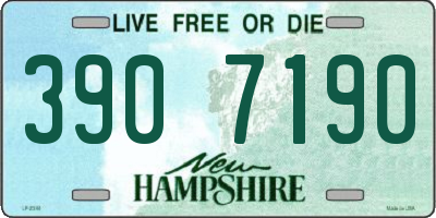 NH license plate 3907190