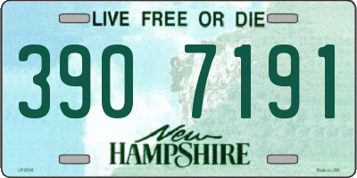 NH license plate 3907191