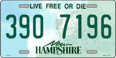 NH license plate 3907196