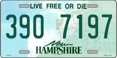 NH license plate 3907197