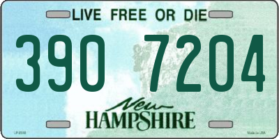 NH license plate 3907204