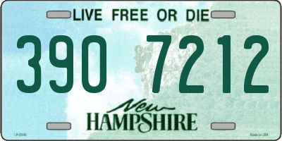 NH license plate 3907212