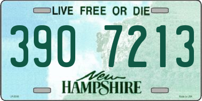 NH license plate 3907213